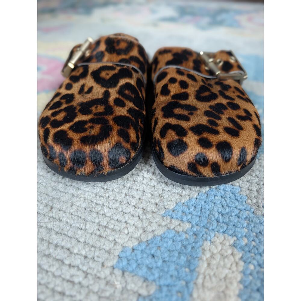 ALL SAINTS Venus Leopard Print Mule Slip On Shoes Sz 7 - Picture 3 of 8